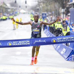 Evans Chebet retains Boston Marathon title as Kipchoge falls short in 2023
